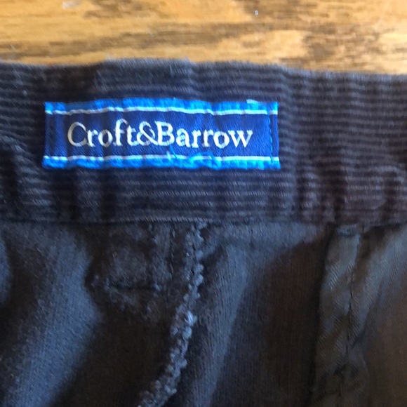 100% cotton Croft & Barrow Dark Brown corduroy pants, 34x32 - Picture 6 of 10